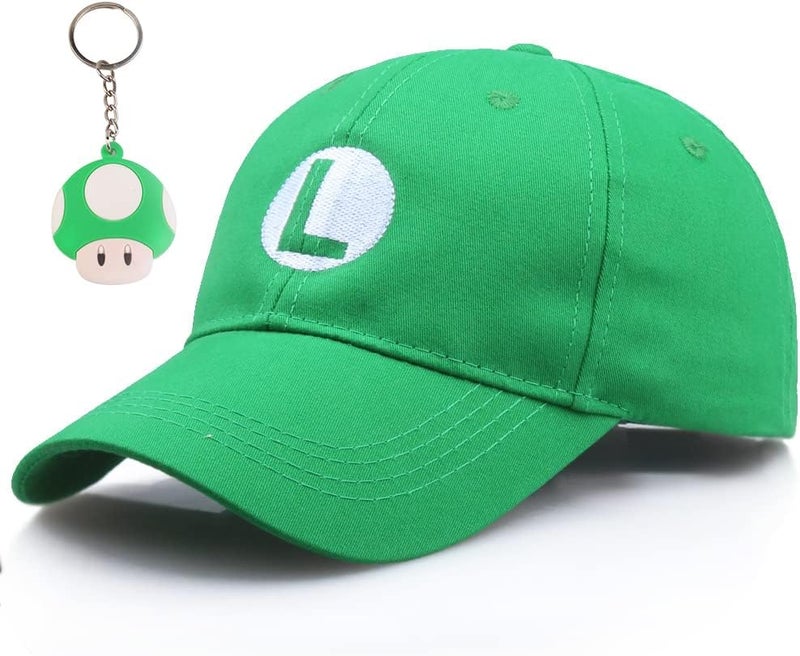 EIKOU Red & Green Cap Baseball Cap - Octagonal Pattern Classic Hat for Halloween Cosplay & Unisex 4 Seasons - Image 1
